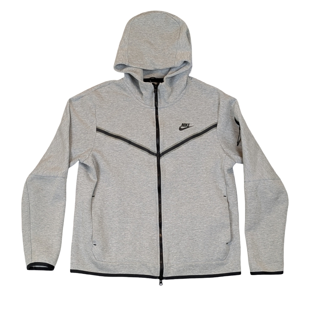 Nike Tech Fleece Hoodie Men's Large Gray Sportswear Full Zip CU4489-063